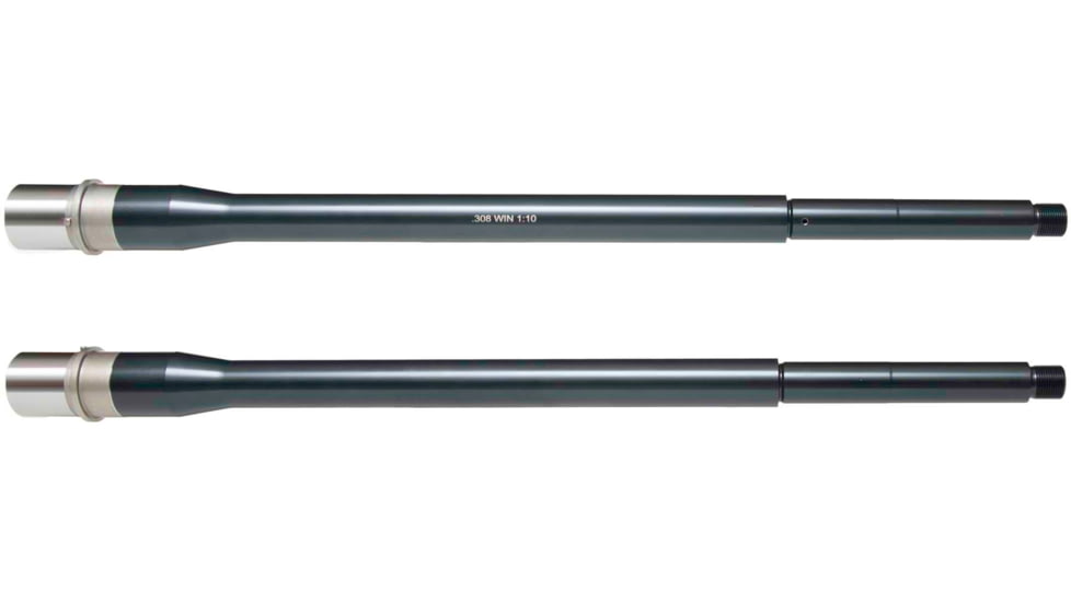 Tactical Kinetics SOCOM AR-10, .308 Winchester Threaded AR Barrel, 18in, Mid Profile, Rifle Length, 1-10, 5/8x24, No Fluted, Black, TK1898