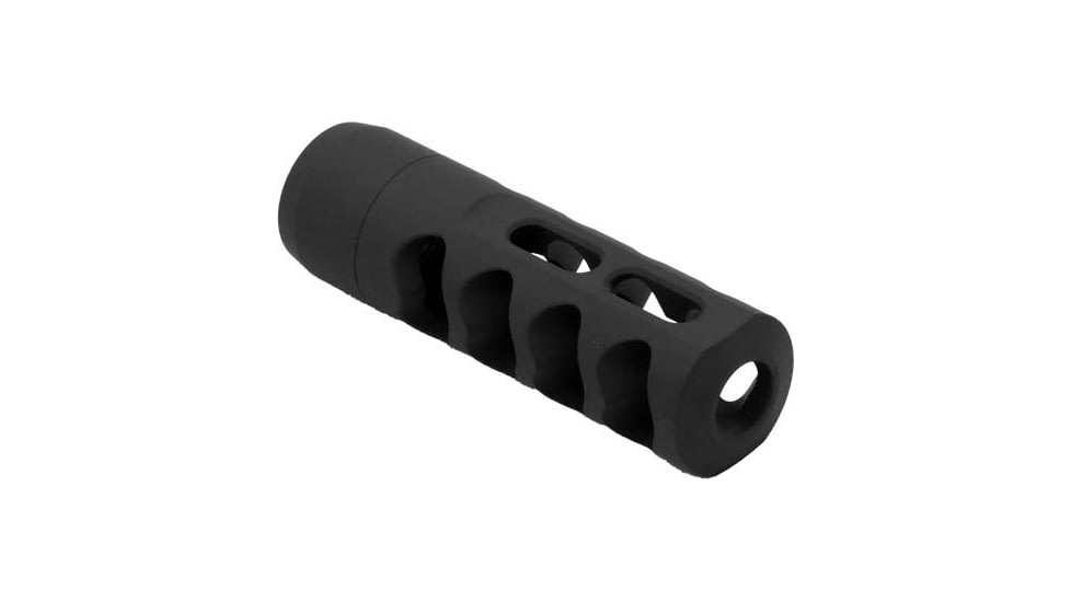 Tactical Precision Manufacturing Titanium Self Timing Side Ported .30 Caliber 5/8x24 Muzzle Brake, Black, MBR-30-SPST-BLK-5824