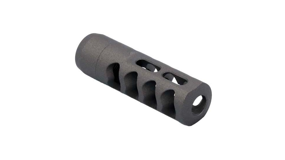 Tactical Precision Manufacturing Titanium Self Timing Side Ported .30 Caliber 5/8x24 Muzzle Brake, Tungsten Titanium, MBR-30-SPST-TUN-5824