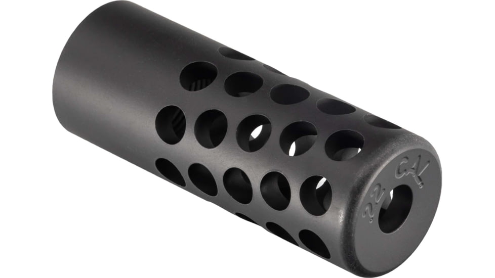 Tactical Precision Manufacturing TPM 22 Cal 1/2x28 Titanium Muzzle Brake, Black, 1/2x28, MBR-22-TI-BLK