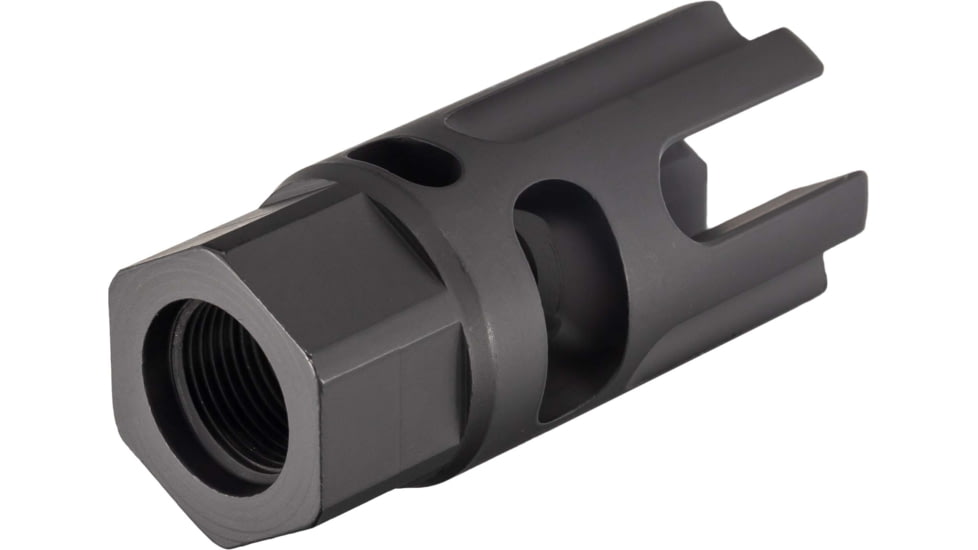 Tactical Precision Manufacturing TPM .22 Cal Titanium Flash Hider, Black, 1/2x28, FH-22-TI-BLK
