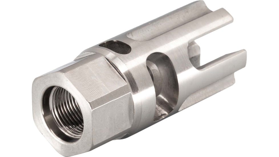 Tactical Precision Manufacturing TPM .22 Cal Titanium Flash Hider, Polished Titanium, 1/2x28, FH-22-TI
