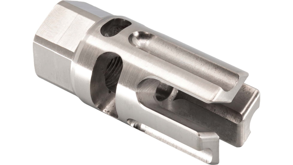 Tactical Precision Manufacturing TPM .22 Cal Titanium Flash Hider, Polished Titanium, 1/2x28, FH-22-TI