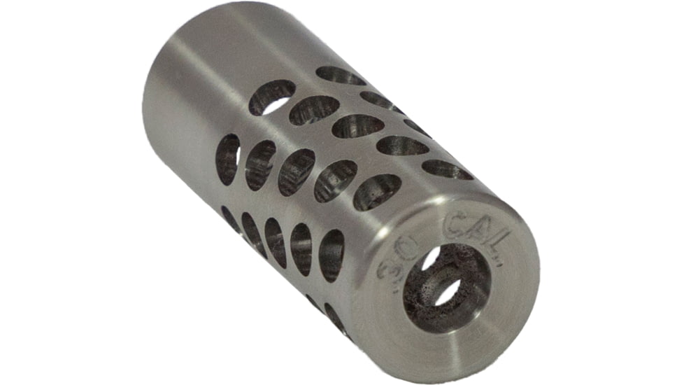 Tactical Precision Manufacturing TPM .30 Cal 1/2x28 Titanium Muzzle Brake, Polished Titanium, 1/2x28, MBR-3012-TI