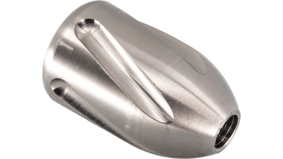 Tactical Precision Manufacturing TPM Titanium Helical Fluted Bolt Knob, Polished Titanium, 5/16x24, BKTI-HF