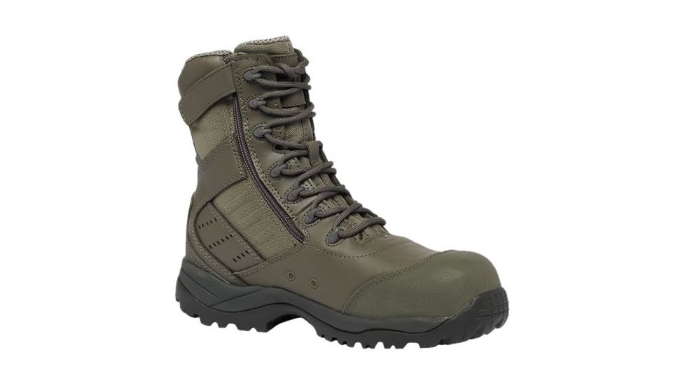 Tactical Research by Belleville Mens Hot Weather Lightweight Side-Zip Composite Toe Boot, Sage, 8, Wide TR636ZCT 080W