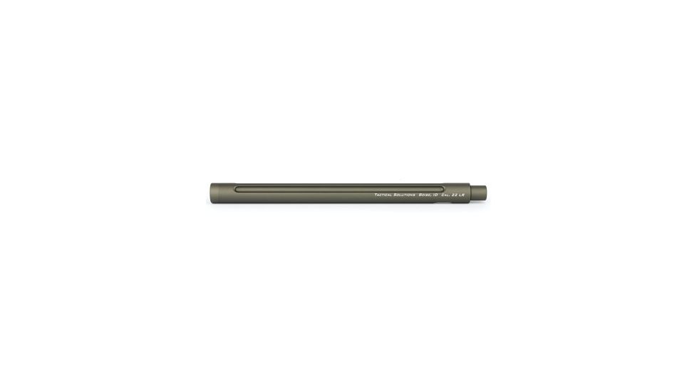 Tactical Solutions 10/22 or Charger XRP 22LR 12.375 Inch 1/2 x 28 TPI Threaded Barrel, OD Green, TSO1XRPTE-04