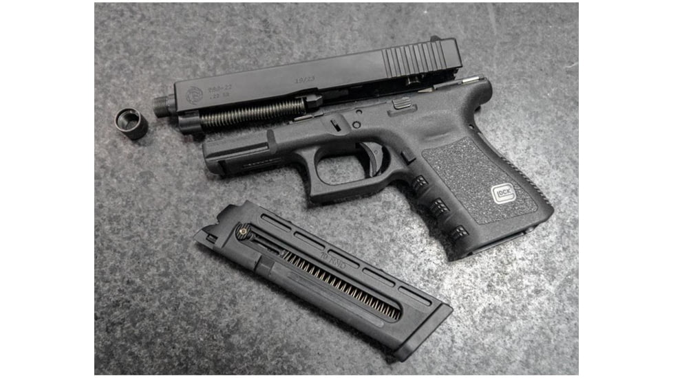 Tactical Solutions .22 LR Conversion for Glock Model 17/22 Threaded End, Black, TSGCON-17-TE