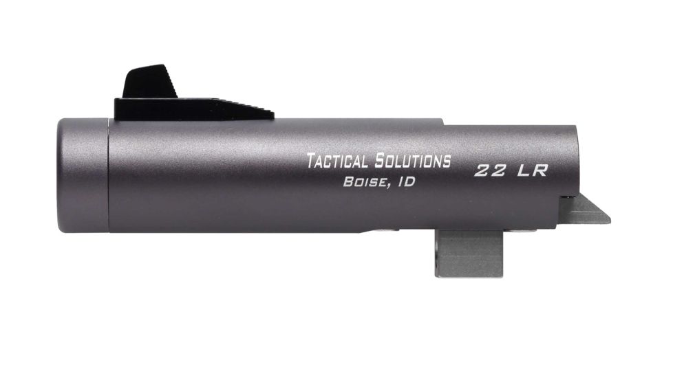 Tactical Solutions Buck Mark 4in Threaded Barrel, Gun Metal Gray, TL4TEGMGNF