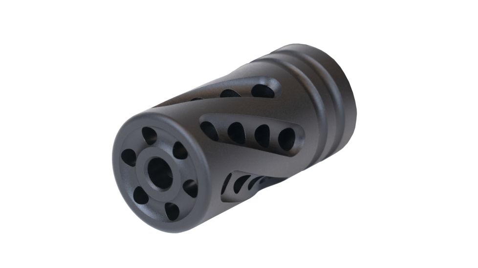 Tactical Solutions Performance Compensator, X-Ring &amp; Ruger 10/22, .920 inch Diameter, .22 LR, 1/2x28, Matte Black XRPERFCMPMB
