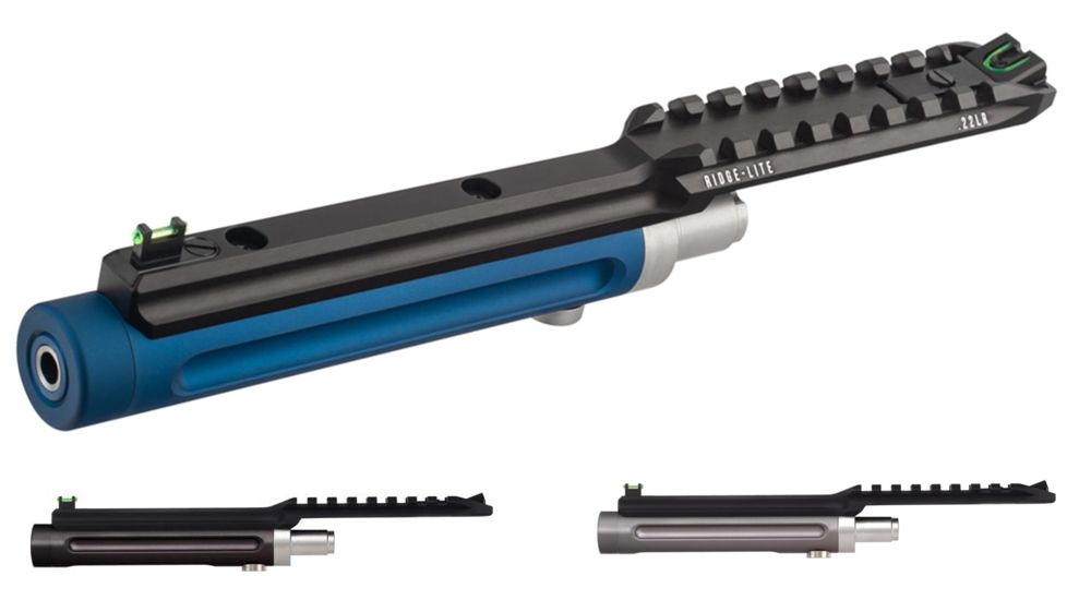 Tactical Solutions Ridge Lite Smith &amp; Wesson Victory Barrel, Black, Blue, Gun Metal Gray