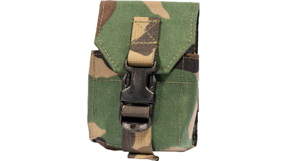 Tactical Tailor Fight Light Grenade Pouch, Woodland Camo, 10009LW-3