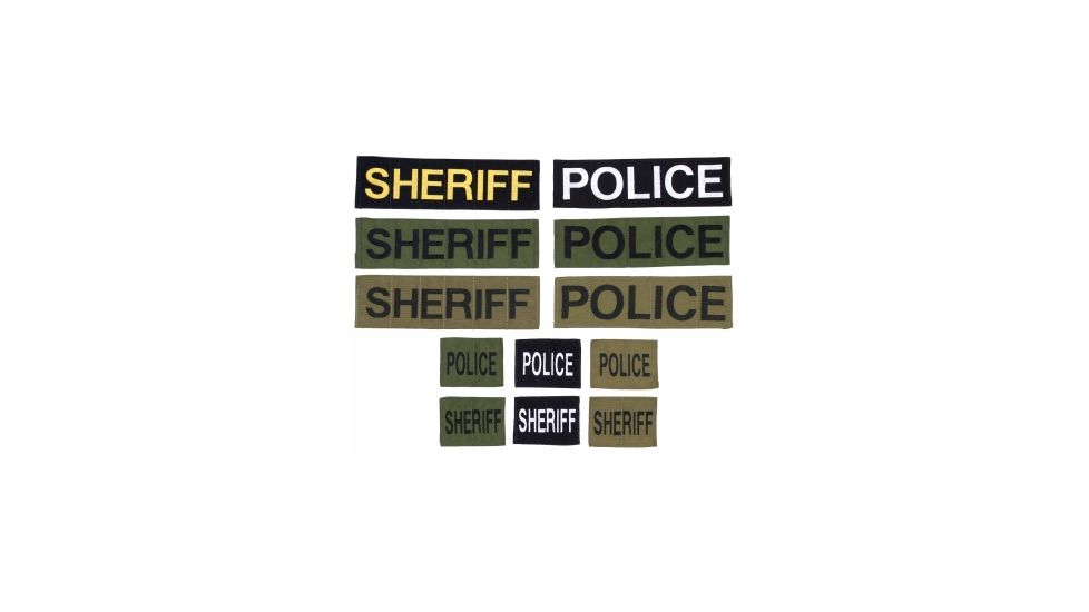 Tactical Tailor Sheriff ID Badge, Black/Coyote Brown, 3x4, 78212-14
