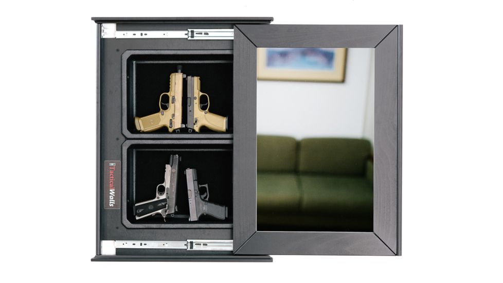 Tactical Walls 1420M Concealment Short Mirror, Black with Mirror BM20RFBKBKMR