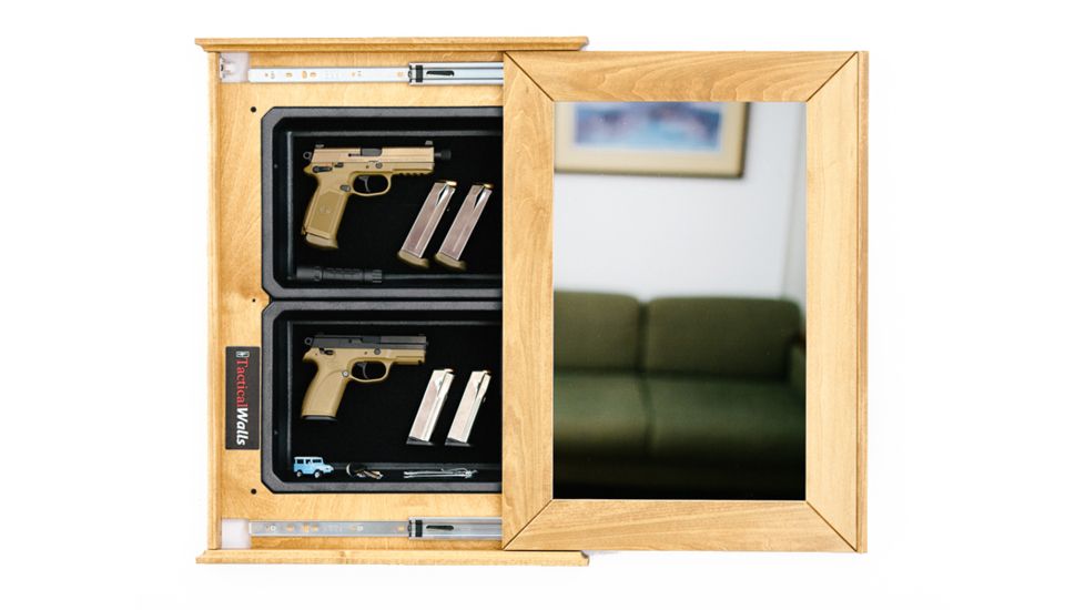 Tactical Walls 1420M Concealment Short Mirror, Raw with Mirror BM20MLRWBKMR