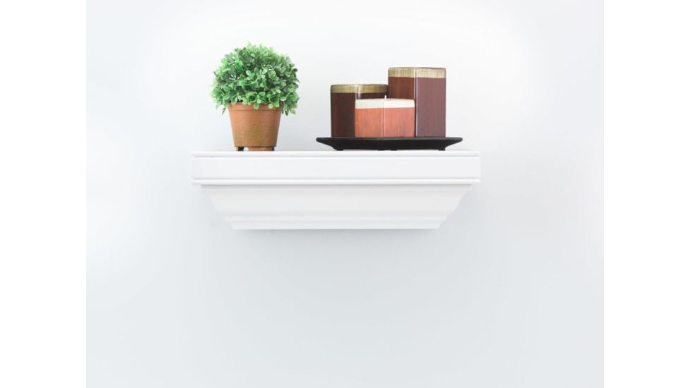 Tactical Walls 812 Pistol Length Shelf, White, 812 0812MLWT