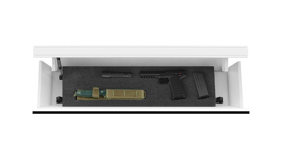 Tactical Walls 825 Pistol Length Shelf, White, 825, 0825MLWT