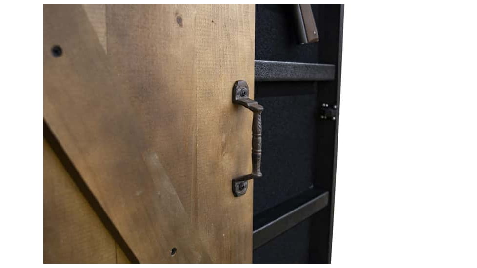 Tactical Walls Mini Barn Door Concealment, Dutch Walnut, BARNDW