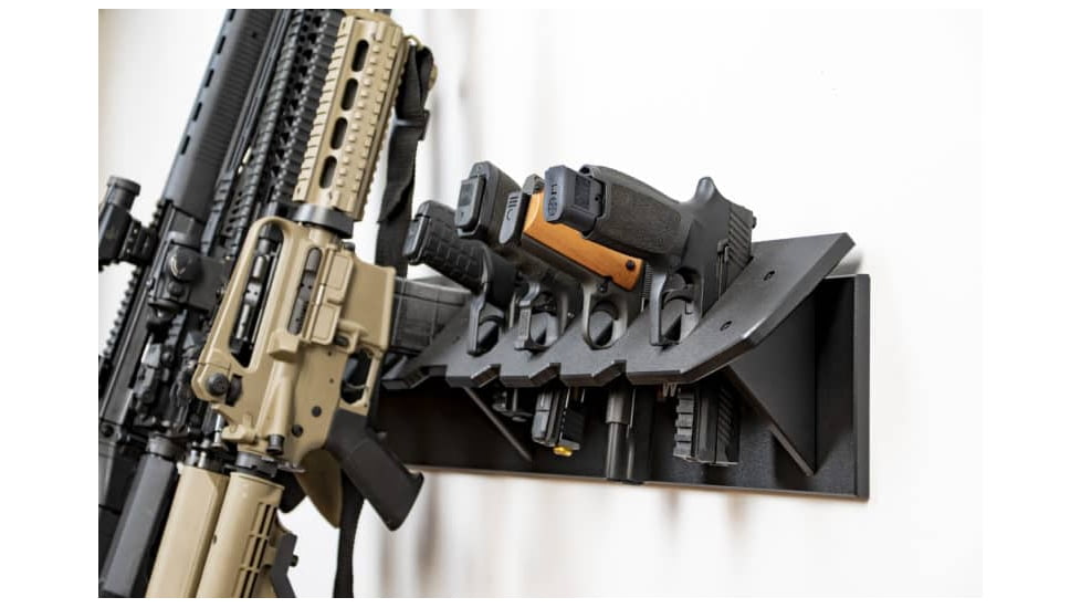 Tactical Walls ModWall Multi-Gun Rack, Black, MWMGRAK