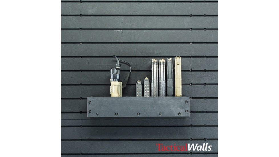 Tactical Walls ModWall Shelves, Large, Black, MWLGSHELF