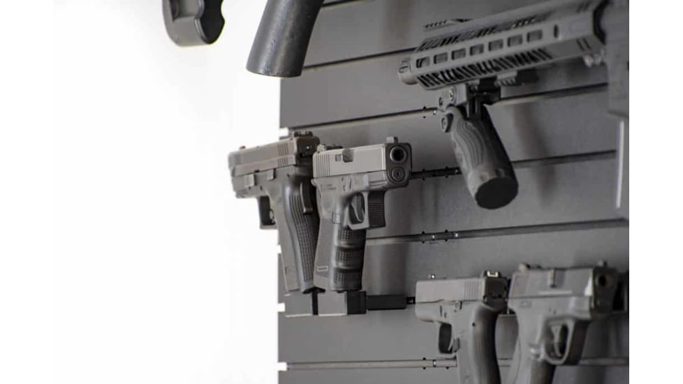 Tactical Walls ModWall Single Stack Hanger, Right Facing, Black, MWSS9R