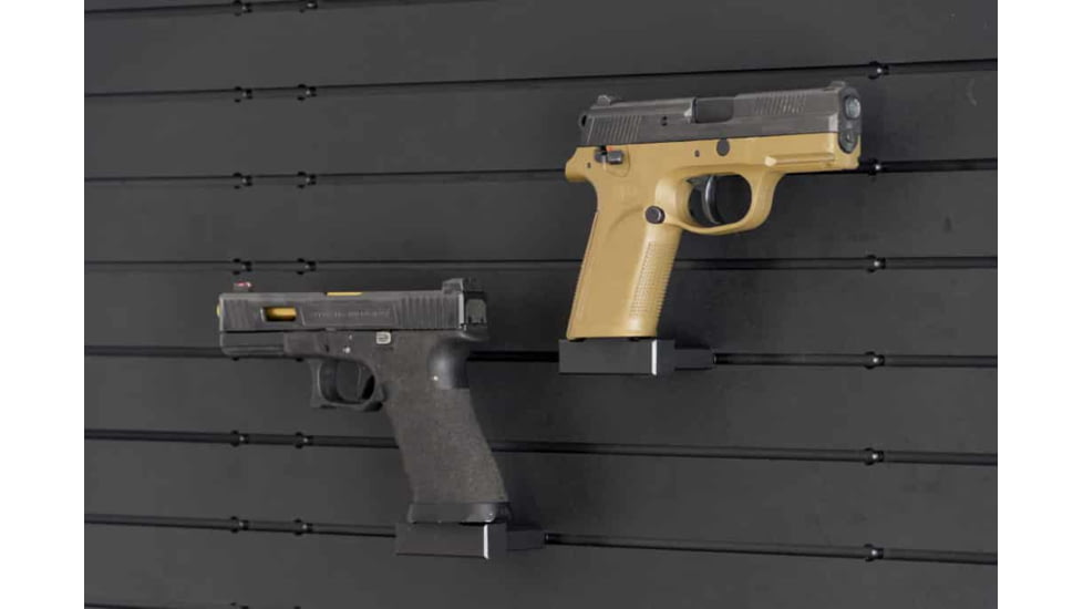 Tactical Walls ModWall Single Stack Hanger, Right Facing, Black, MWSS9R