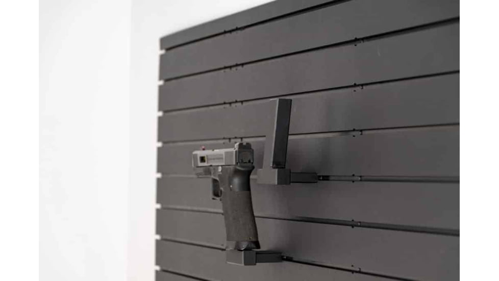 Tactical Walls ModWall Single Stack Hanger, Right Facing, Black, MWSS9R