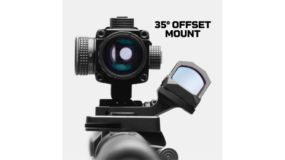 Tacticon Armament 35 Degree Offset Mount, Black, 35DGPCMT