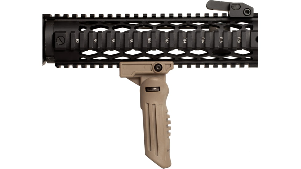 Tacticon Armament BattleGrip 5 Foldable Rifle Foregrip, Tan, BG05TN