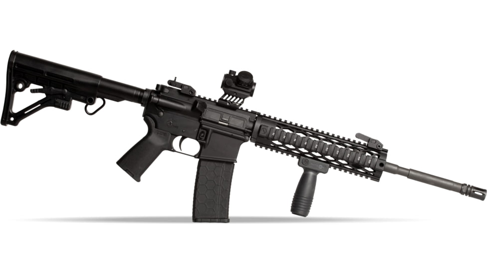 Tacticon Armament BattleGrip 7 Vertical Broom Handle Rifle Foregrip, Black, BG07BK