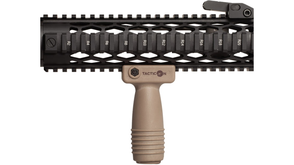 Tacticon Armament BattleGrip 7 Vertical Broom Handle Rifle Foregrip, Tan, BG07TN