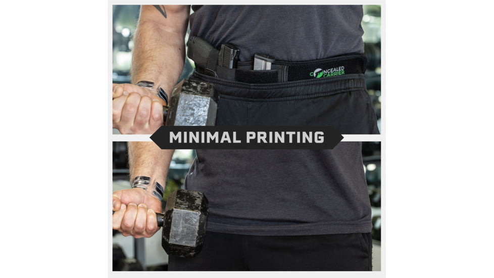 Tacticon Armament Belly Band Holster, Regular, Right Handed, Black, BB10R