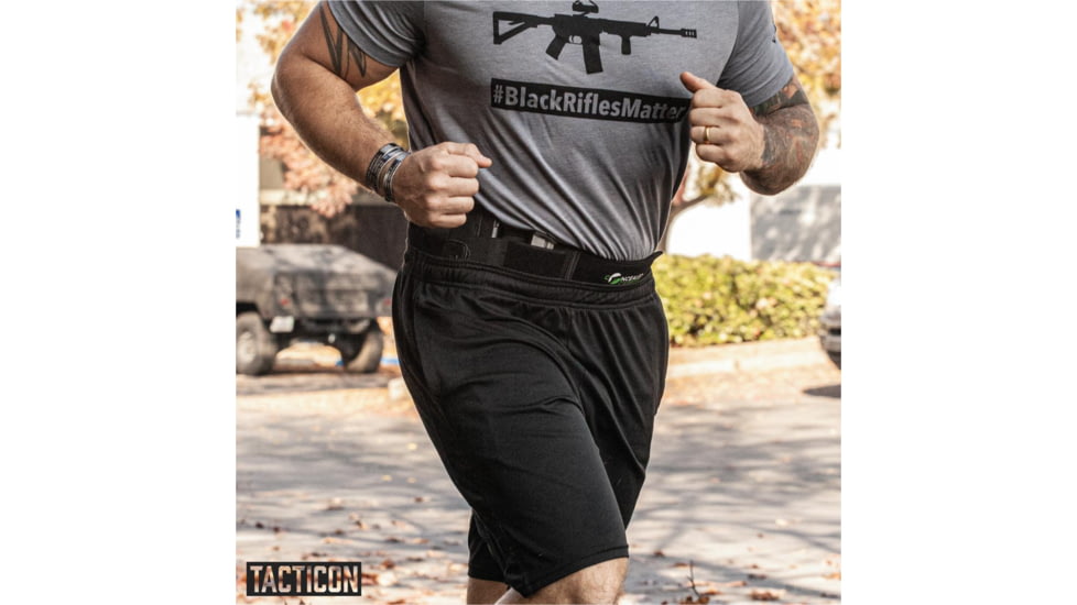 Tacticon Armament Belly Band Holster, Regular, Right Handed, Black, BB10R