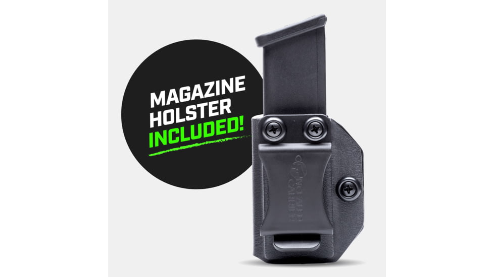 Tacticon Armament Deep Concealment Pistol Holster w/ Mag Holster, Left Handed, Black, SW940IWBLH