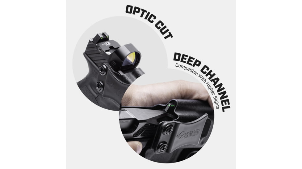 Tacticon Armament Deep Concealment Pistol Holster w/ Mag Holster, Left Handed, Black, SW940IWBLH