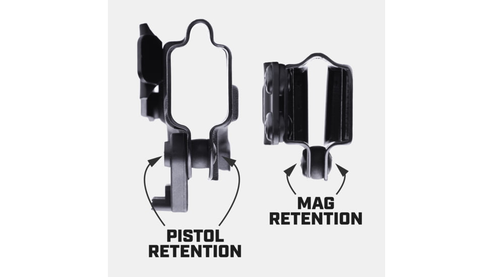 Tacticon Armament Deep Concealment Pistol Holster w/ Mag Holster, Left Handed, Black, SW940IWBLH