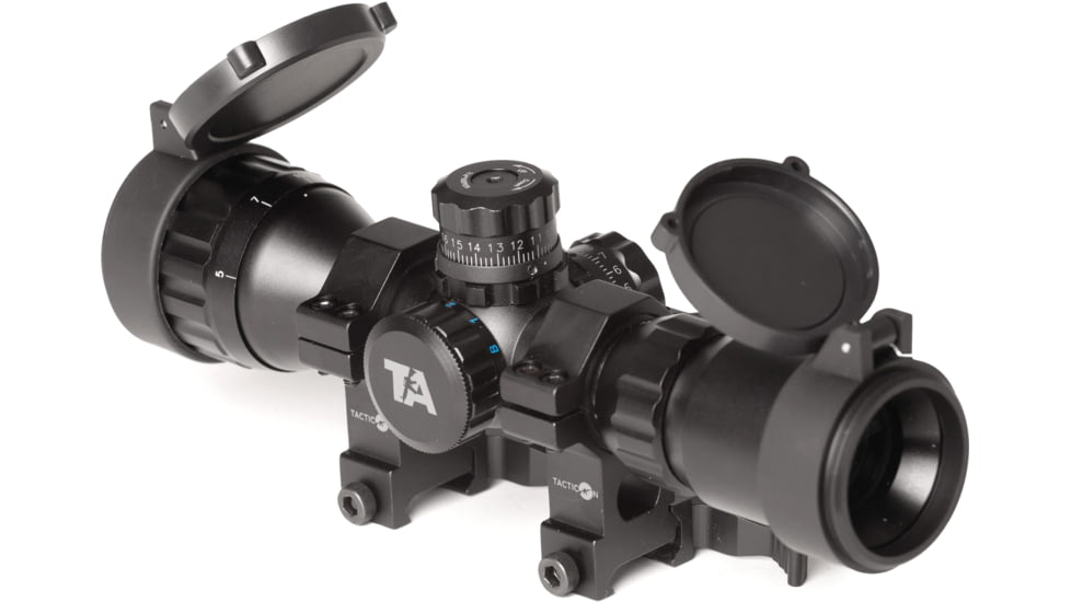 Tacticon Armament Falcon V3 3-9x32mm 30mm Tube Second Focal Plane Rifle Scope, Illuminated Mil-Dot Reticle, Black, FALCV39x32