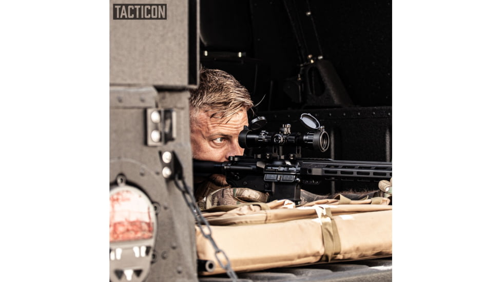 Tacticon Armament Falcon V3 3-9x32mm 30mm Tube Second Focal Plane Rifle Scope, Illuminated Mil-Dot Reticle, Black, FALCV39x32