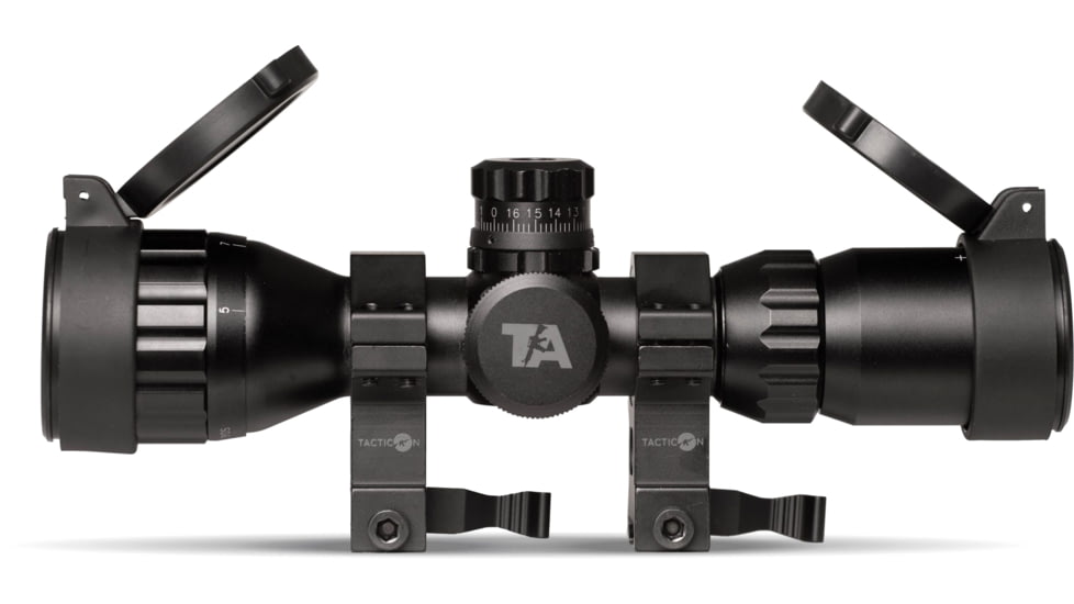 Tacticon Armament Falcon V3 3-9x32mm 30mm Tube Second Focal Plane Rifle Scope, Illuminated Mil-Dot Reticle, Black, FALCV39x32