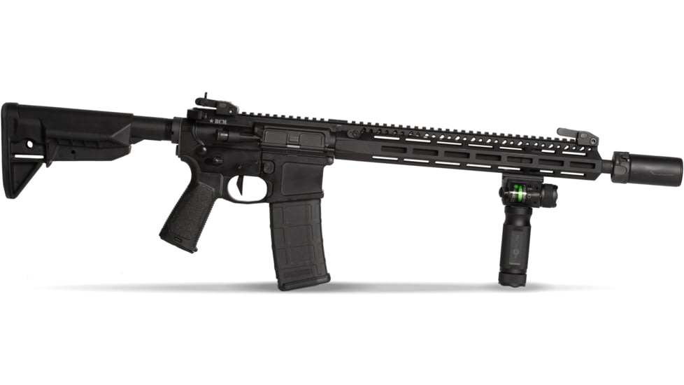 Tacticon Armament Firefly V3 Rifle Foregrip with Light and Laser, Green Laser, Black, FGL30