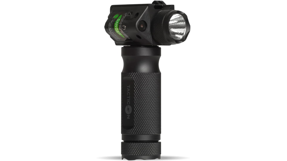 Tacticon Armament Firefly V3 Rifle Foregrip with Light and Laser, Green Laser, Black, FGL30