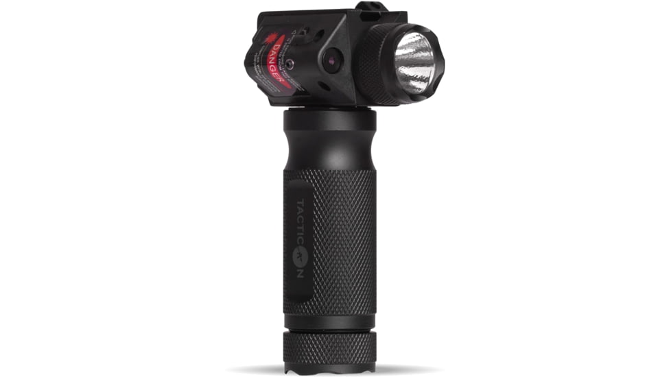 Tacticon Armament Firefly V3 Rifle Foregrip with Light and Laser, Red Laser, Black, FRL30