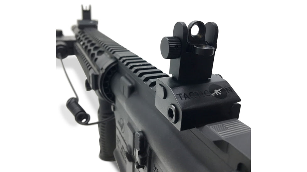 Tacticon Armament Flip Up Iron Sights, Black, TABUIS20