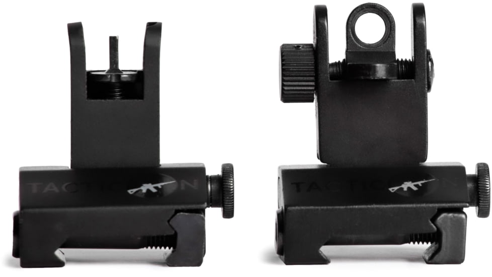 Tacticon Armament Flip Up Iron Sights, Black, TABUIS20