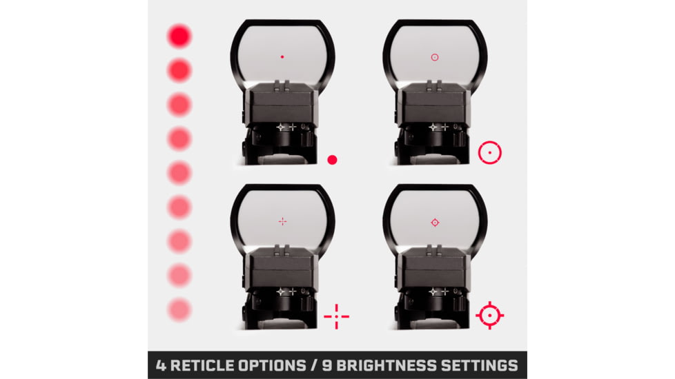 Tacticon Armament Predator V2 Red/Green Dot Reflex Sight, Black, PRDV200