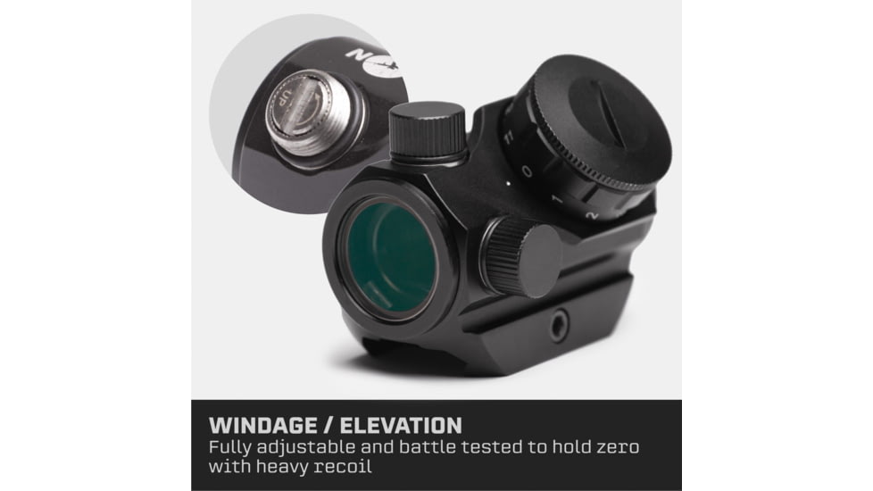 Tacticon Armament Predator V3 Tactical Optic Micro Red Dot Sight, Black, PRDV300