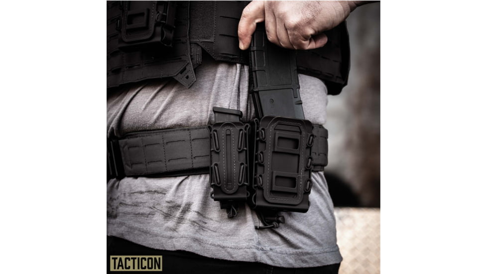 Tacticon Armament Single Rifle Magazine Pouch, Black, R1-MC-BK