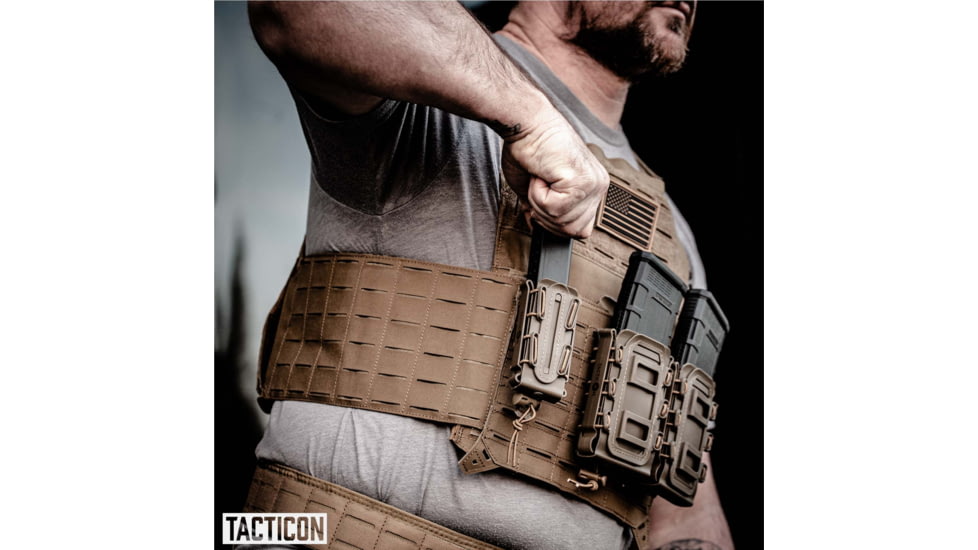 Tacticon Armament Single Rifle Magazine Pouch, Tan, R1-MC-TN