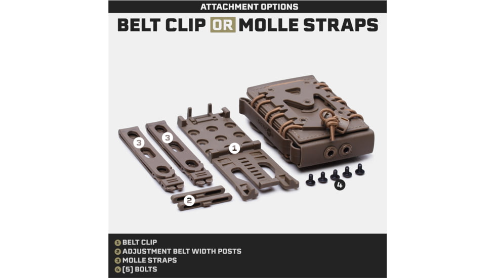 Tacticon Armament Single Rifle Magazine Pouch, Tan, R1-MC-TN