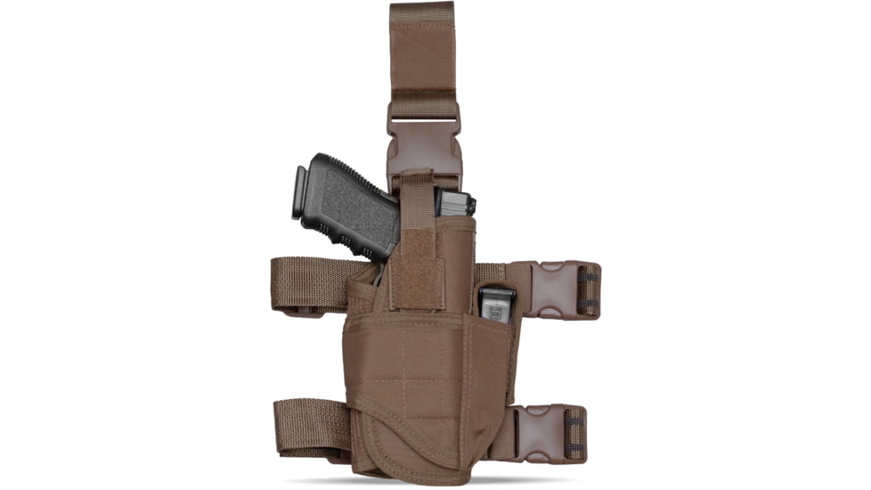 Tacticon Armament Universal Drop Leg Holster, Right Handed, Coyote Brown, DLGHCBRH